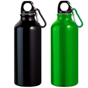 Imagem de Kit 2X Garrafa Squeeze Sport 500 Ml Topget Preto E Verde