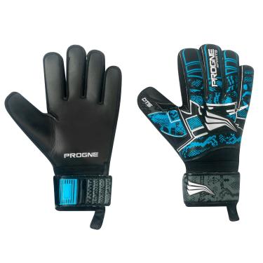 Imagem de PROGNE, Luvas de Goleiro Profissional com Tala Finger, Mamba, Preto/Azul - Tam:8