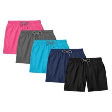 Imagem de Kit 5 Bermudas N.Live Masculina Tactel Short Praia Mauricinho Verão-Masculino