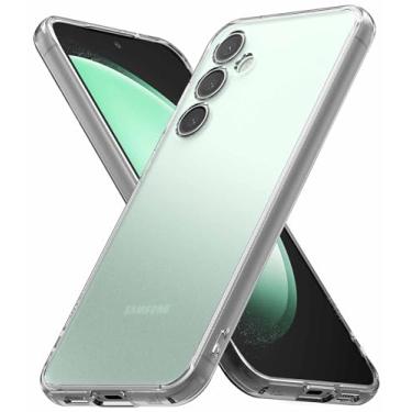 Imagem de Ringke Capa Fusion [resistente a óleo e sujeira] compatível com Samsung Galaxy S23 FE, revestimento UV para resistência a arranhões e descoloração, bolsos de ar à prova de choque - transparente fosco
