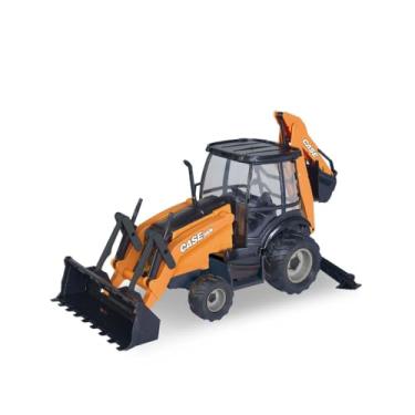 Imagem de Wilhunter Retroescavadeira Case Construction (Amarelo) - Brinquedo Veículo Construção - Criança