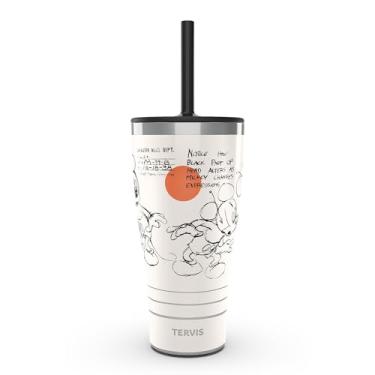Imagem de Tervis Copo isolado Disney Mickey Mouse Melodia, 850 g - com tampa de palha, aço inoxidável