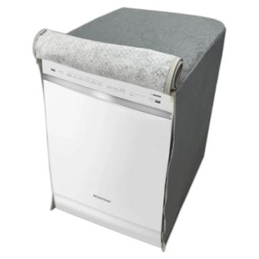 Imagem de CAPA PARA LAVA LOUÇAS BRASTEMP 14 SERVIÇOS IMPERMEÁVEL FLEX (Cinza)