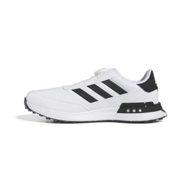 Imagem de adidas Tênis de golfe masculino S2G Spikeless BOA 24, Calçado branco/núcleo preto/calçado branco, 46