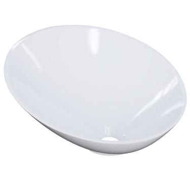 Imagem de Cuba de Apoio Meia Lua Para Banheiro Lavabo C01 BM38W Branco - Lyam