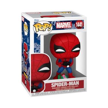 Imagem de Funko POP! Marvel: Spiderman with Open Gift - Spider-Man - Marvel Comics - Collectable Vinyl Figure - Gift Idea - Official Merchandise - for Kids & Adults - Comic Books Fans