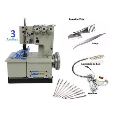 Imagem de Galoneira, Colarete,  3 Agulhas Bracob  + Kit Acessórios