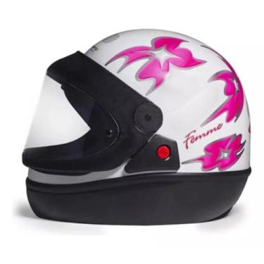 Imagem de Capacete Feminino San Marino Automático Femme Branco, Branco, 58
