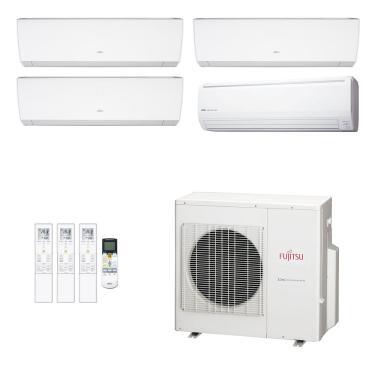 Imagem de Ar-Condicionado Multi Split Inverter Fujitsu 27.000 (2x Evap HW 7.000 + 1x Evap HW 9.000 + 1x Evap HW 18.000) Quente/Frio 220V