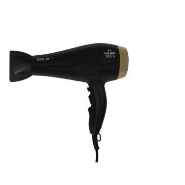 Imagem de Secador de Cabelos Gama Italy Gold Íon 2200W 127V, Preto e Dourado, 11