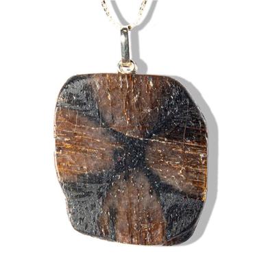 Imagem de Colar Pedra da Cruz ou Quiastorita 30 a 35mm Prata 950