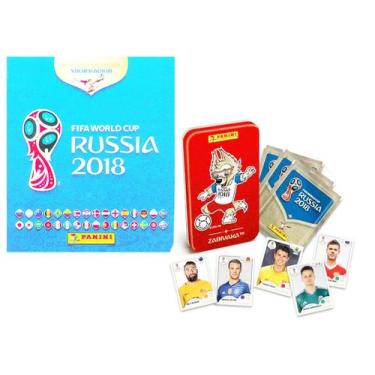 Imagem de Álbum Copa 2018 + Lata Mascote Zabivaka + 24 pacotinhos - Panini