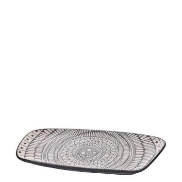 Imagem de Travessa Ret Boho 29X1.5X14Cm Cerâmica - Mai Home