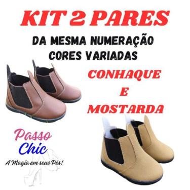 Imagem de KIT 2 Bota Jeca Botinha Jequinha Caipira Infantil para Menino Estilo F