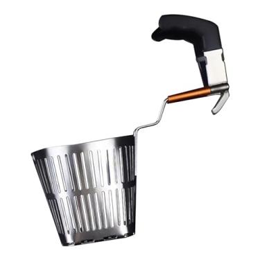 Imagem de YWJLQH Colher com Fenda, Escumadeira de Malha, Escorredor de Macarrão, Escorredor de Macarrão, Escorredor de Macarrão, Cesta de Macarrão para Escorrer, Escor, b, Tamanho real