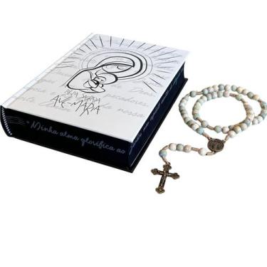 Imagem de Kit Bíblia Católica e Terço Nossa Senhora das Graças Sagrada Ave-Maria