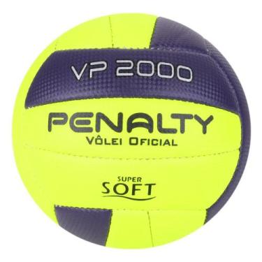 Imagem de Bola Vôlei Panalty VP 2000 X - Amarelo e Roxo - Penalty, Amarelo e Azu