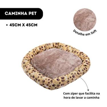 Imagem de Caminha de Cachorro Pequeno Médio Grande Porte Lavavel Estampada - LF 
