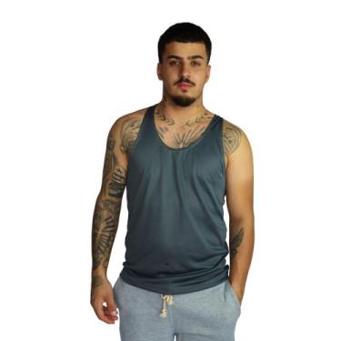 Imagem de Regata Nadador Masculino Academia Fitness - JinkingStore, Cinza, P