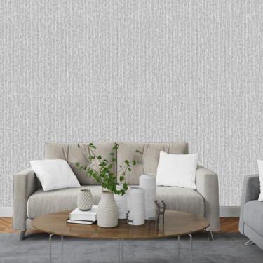 Imagem de Papel de Parede Textura Morrigan Cinza - Rolo com 10 Metros  Revestime