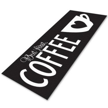 Imagem de Passadeira Para Cozinha Coffee 160x50 Antiderrapante - Style Brazil, P