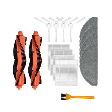 Imagem de PALUMMA Kit de Acessórios Compatível com Xiaomi Mijia 3C Enhanced E10/C103/B112, 2 Escovas Principais, 4 Escovas Laterais, 4 Filtros, 4 Panos de Esfregão