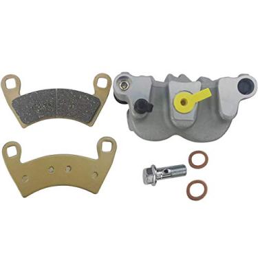 Imagem de M MATI Pinça de freio dianteira direita com pastilhas sem suporte de montagem para Polaris MVRS 700 800 4X4 Ranger 500 2X4/4X4 570 CREW 570 Tamanho completo 700 LSV 2010-2012 GEM EM1400 1912124