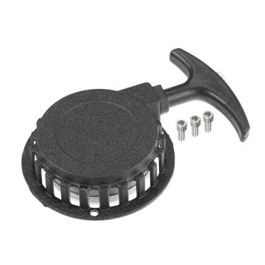 Imagem de X AUTOHAUX 1 conjunto de arranque de recuo de liga de alumínio com parafusos para 47CC 49CC 50CC Mini Pocket Dirt Bike Minimoto ATV Quad Scooter 104 mm