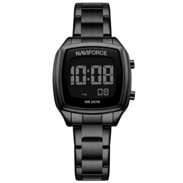 Imagem de Relógio Digital Feminino Em Aço Inoxidável Design Casual Fashion Preto