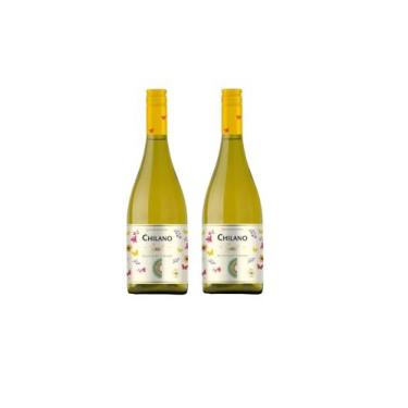 Imagem de Kit Vinho Chilano Sunset Branco Seco Chileno 750ml 2unidades