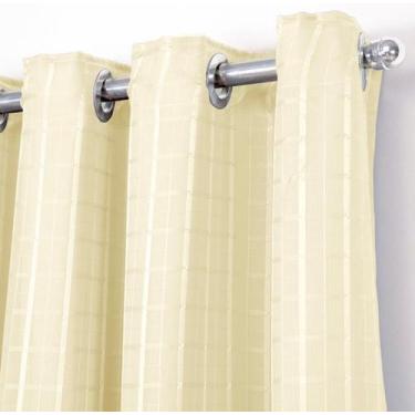 Imagem de Cortina 6 Metros X 2,80 C/ Voil Voal Xadrez Quarto Sala - Stanzanni Bo