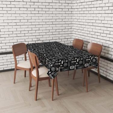 Imagem de Toalha De Mesa Retangular Impermeavel Termica Estampada 2,50 x 1,40 m 