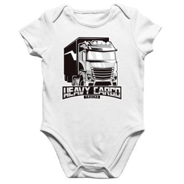 Imagem de Body Bebê Algodão Caminhão Heavy Cargo Caminhoneiro - Foca na Moda, Br