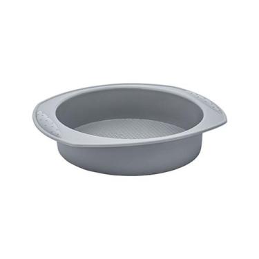 Imagem de Assadeira Redonda de Silicone Cinza - Euro Home, Cinza