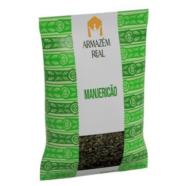 Imagem de Manjericão Desidratado Especiaria 300g Pacote - Armazém Real