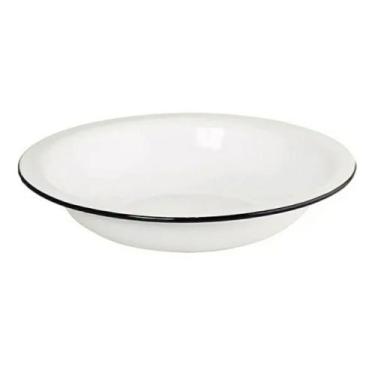 Imagem de Bacia Esmaltada Branca 11,5 Litros Metallouça 45cm Diâmetro