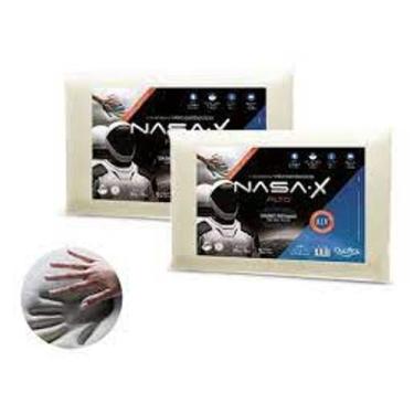 Imagem de Kit 2 travesseiros nasa-x alto viscoelático - duoflex