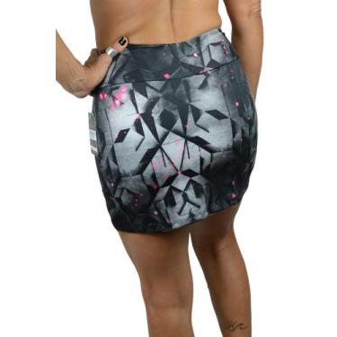 Imagem de Saia shorts cintia estampada  moda fitness ki fit - exercite seu estil