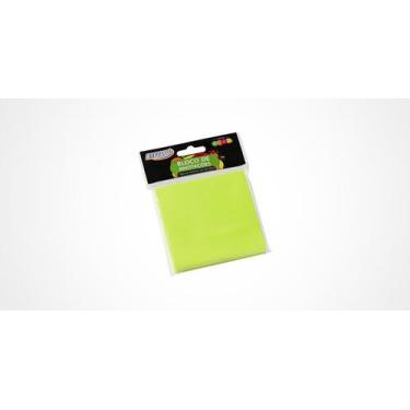 Imagem de Bloco Adesivo de Anotações 76x76mm Verde Neon 100 Folhas - BRW - BA767