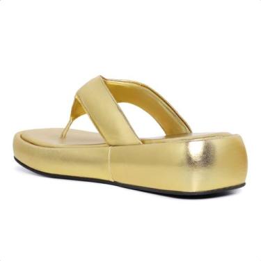 Imagem de Sandália Chinelo Papete Feminina Plataforma Flat Confortável - Tk Moda