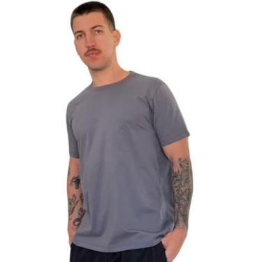 Imagem de Camiseta Básica Masculina Manga Curta em Malha de Algodão - Rossini, X