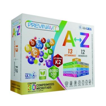 Imagem de Previnavit Ultra Az Idn Labs - Suplemento de Vitaminas e Minerais Ultr