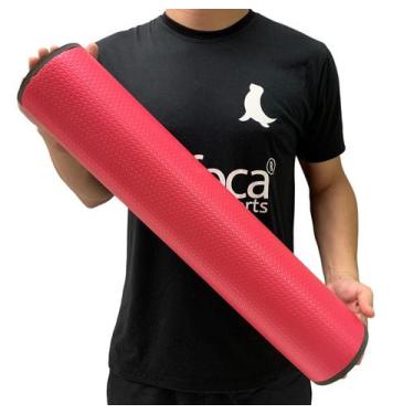 Imagem de Foam Roller 60cm Liberação Miofascial EVA DF1074 Vermelho Dafoca Sport
