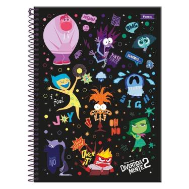 Imagem de Caderno Univ 15 Matérias 240Fl Divertidamente 2 Preto Foroni