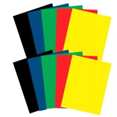 Imagem de 10 Folhas de E.V.A Placa de Eva A4 Folha Sulfite para Artesanato Mater