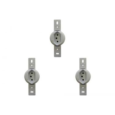 Imagem de Kit C/3 - Conjunto Para Condulete Perlex Tomada 2 Polos +...