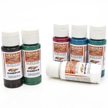 Imagem de Kit Médium Envelhecedor Corfix 6 Cores - Kit 3