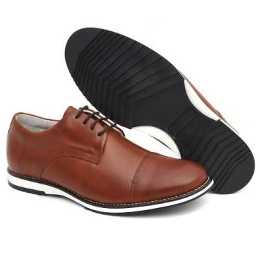 Imagem de Sapato Social Masculino Premium Cadarço Couro Legitimo Luxo - NO BRAND