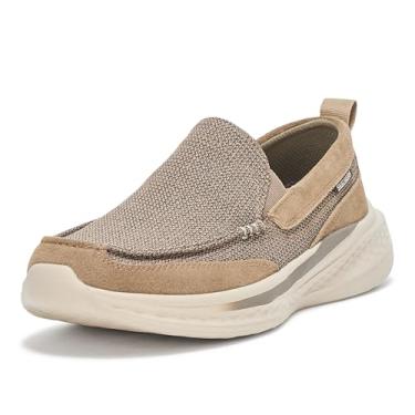 Imagem de Skechers USA Men's Mocassim Slade-Munson masculino, marrom claro, 7, Marrom claro, 38