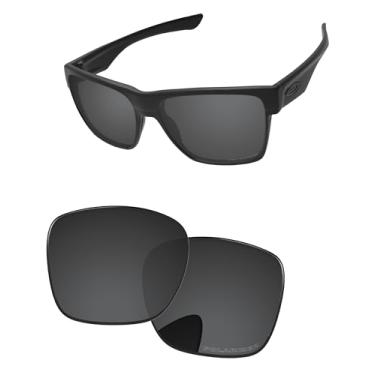 Imagem de PapaViva Lentes de reposição para óculos de sol Oakley TwoFace XL OO9350 58 mm, Preto liso, TwoFace XL